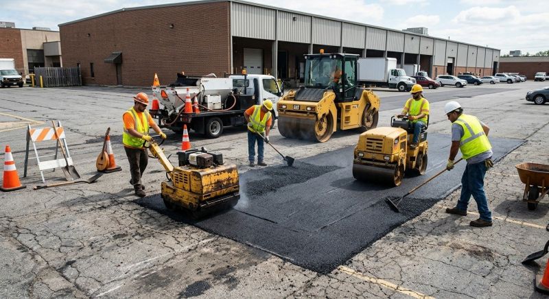 Asphalt Parking Lot Repair in Palm Springs, CA