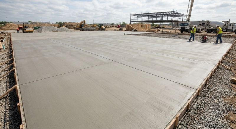 Commercial Slab Construction in West Des Moines, IA