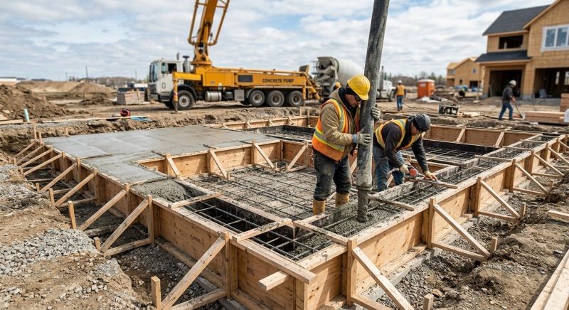 Concrete Foundation Installation in Fredericksburg, VA